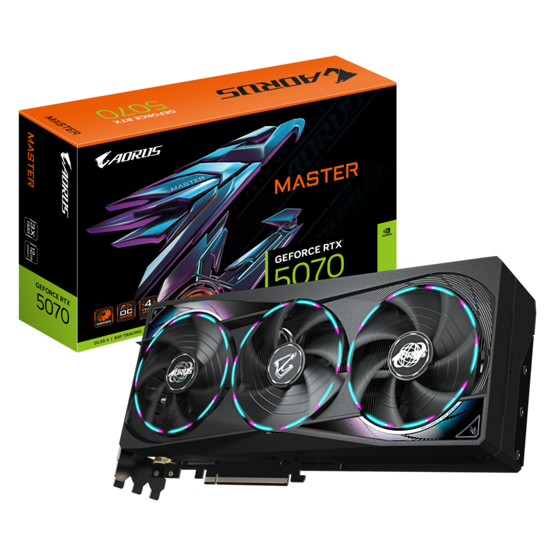 Видеокарта Gigabyte PCI-E 5.0 GV-N5070AORUS M-12GD 1.0 NVIDIA GeForce RTX 5070 12Gb 192bit GDDR7 271