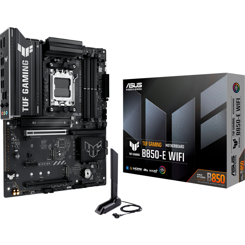 Материнская плата Asus TUF GAMING B850-E WIFI Socket AM5 AMD B850 4xDDR5 ATX AC`97 8ch(7.1) 2.5Gg RA