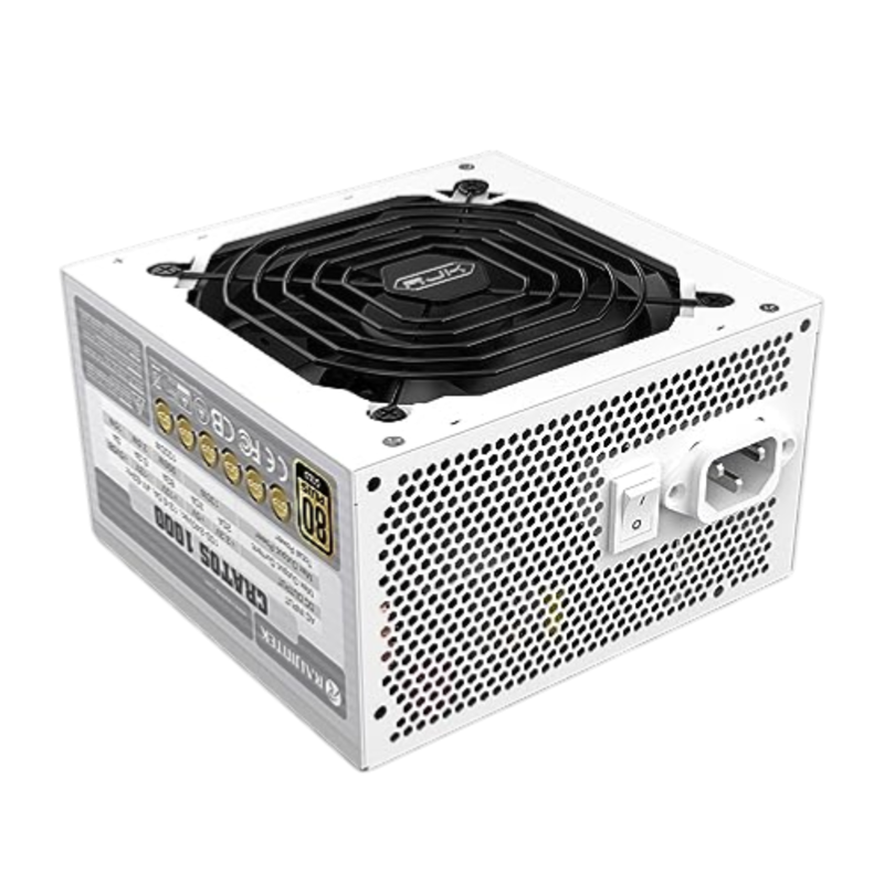 Блоки питания Raijintek CRATOS 1200, 1200W 80+ Gold (ATX, 3.1, PCIe 5.1, Full-modular, 1x24(20+4)pin