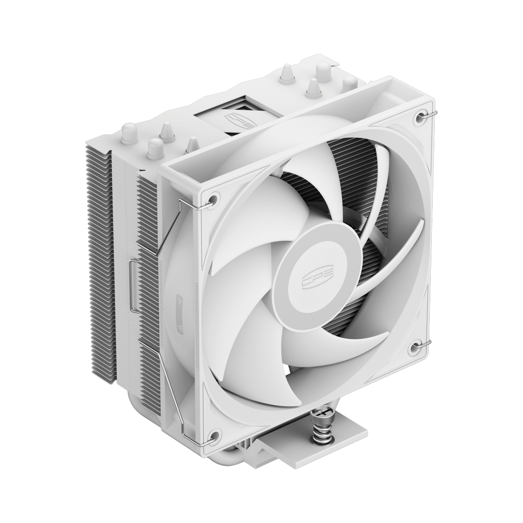 Кулер для процессора/ CPU Cooler PCCooler RT400 WH (235W, 4-pin PWM, 148mm, Al/Cu, 4x6mm, 1x120mm, 73.32CFM, 34.9dBA, 2200RPM, S: 115X/1200/1700/1851 , AMD AM4/AM5, white)