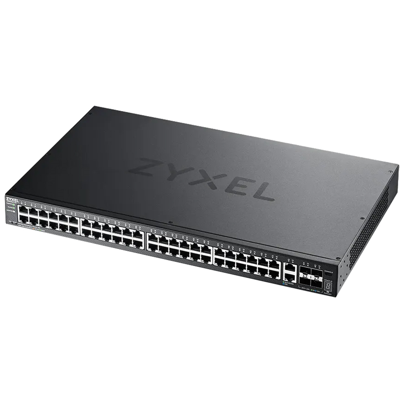 Коммутатор L3 Access коммутатор Zyxel NebulaFlex Pro XGS2220-54, rack 19", 48xRJ-45: 1G, 2xRJ-45: 1/