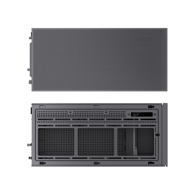 Корпус JONSBO D41 MESH, Midi-Tower, TG, no fan, 1xUSB-A 3.2 + 1xUSB-C 3.2, ATX, mATX Black