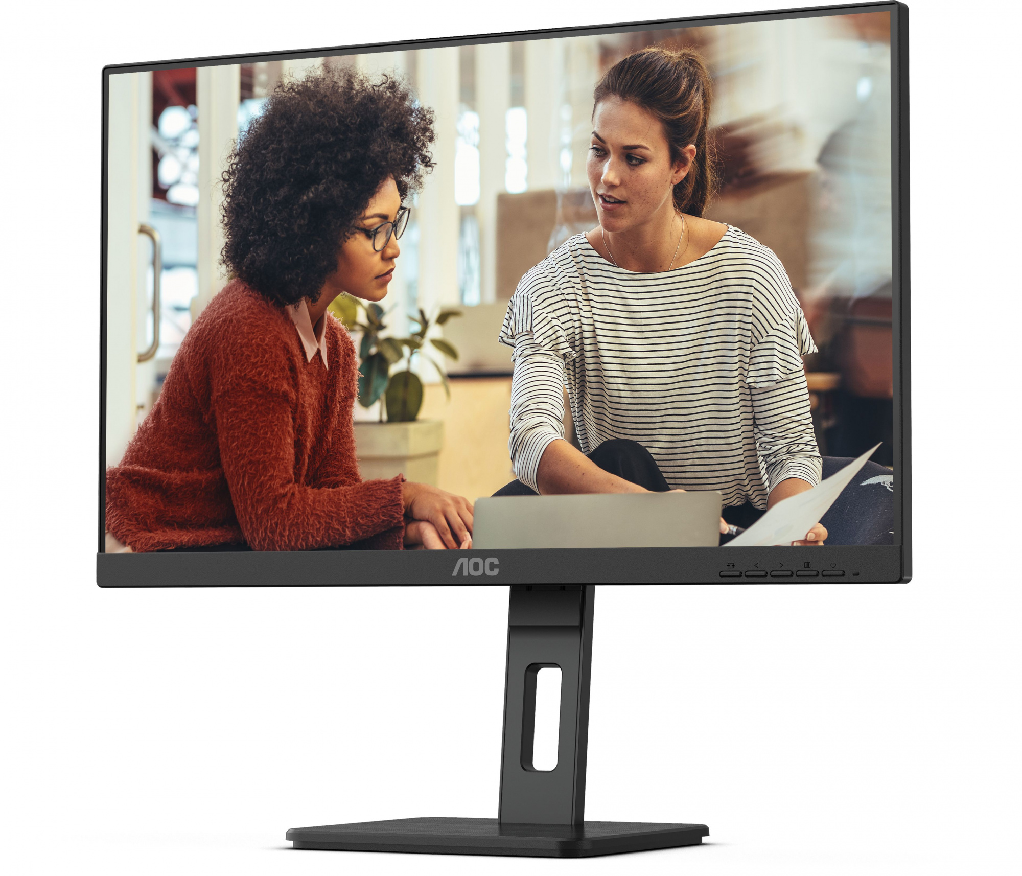 Монитор AOC 24" 24E3QAF черный IPS LED 16:9 HDMI M/M матовая HAS Piv 300cd 178гр/178гр 1920x1080 75H
