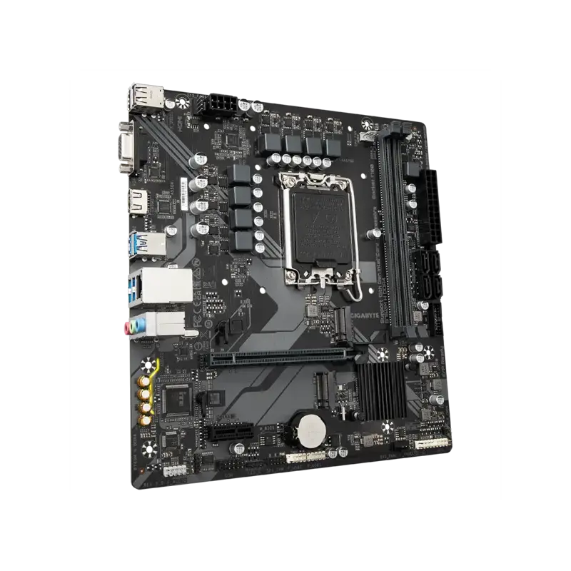 Материнская плата Gigabyte B760M H DDR4 Soc-1700 Intel B760 2xDDR4 mATX AC`97 8ch(7.1) GbLAN RAID+VG
