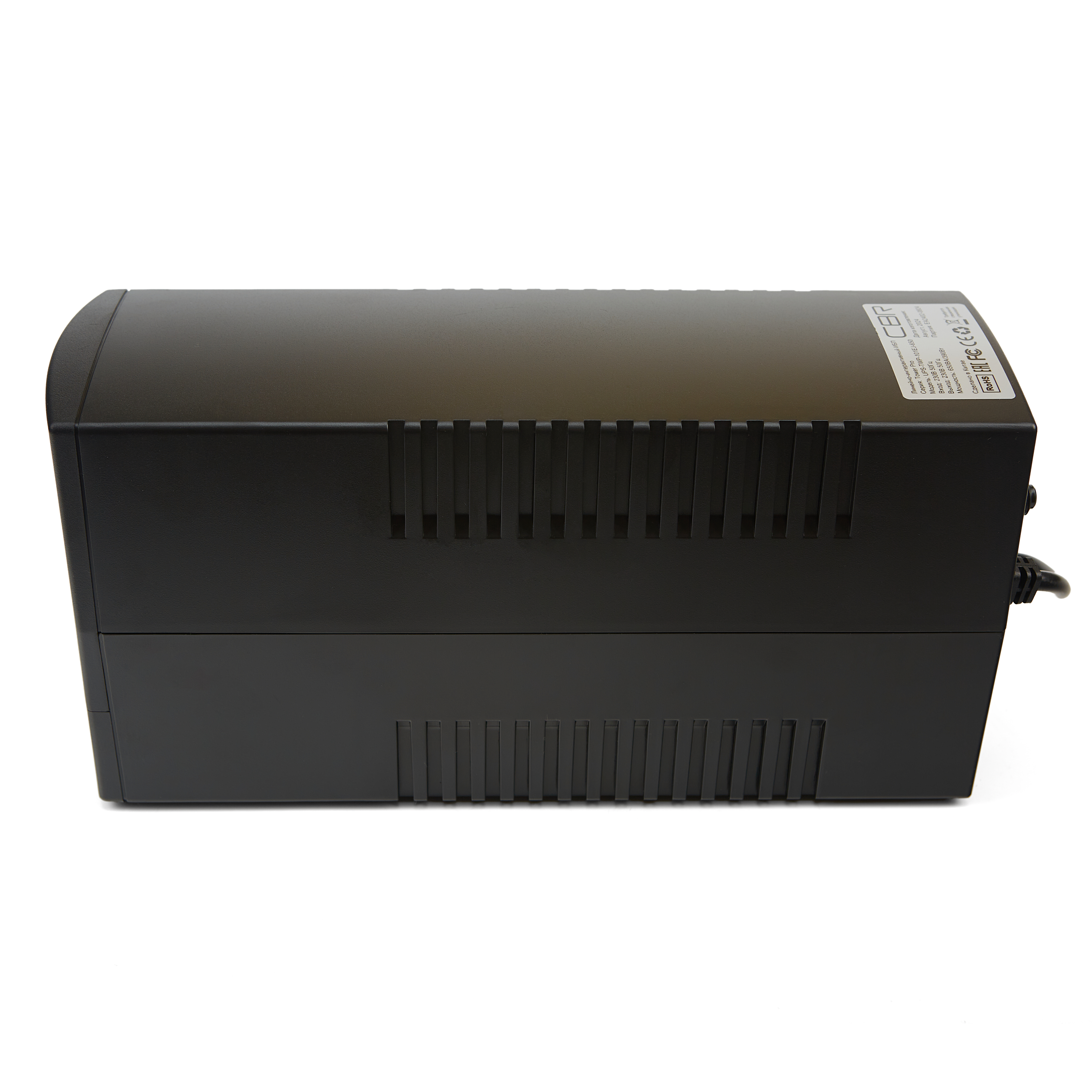 ИБП CBR [UPS-TWP-101EJ-650] 650VA/390W, Schuko CEE 7 x2 outlets, LED, USB Type-B, RJ11/45 AVR, SEC, 