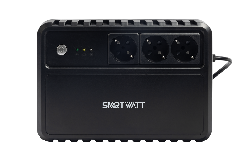 Источник бесперебойного питания SMARTWATT ИБП линейно-интерактивный, 1000/600 ВА/Вт, напольный, LED 