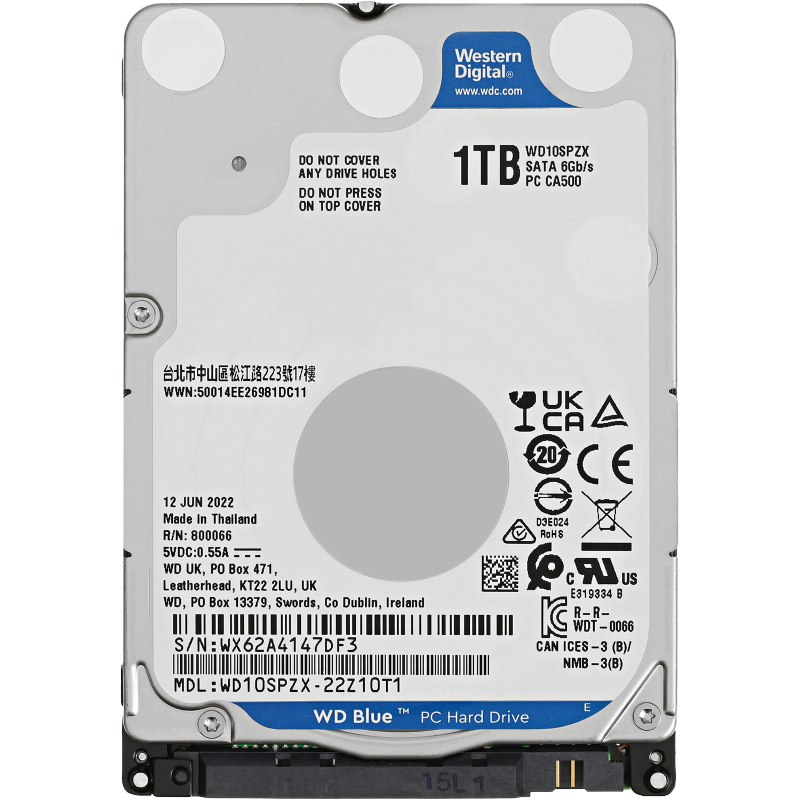 Жесткий диск WD SATA3 1TB 2.5"" Blue 5400 RPM 128Mb 1 year warranty