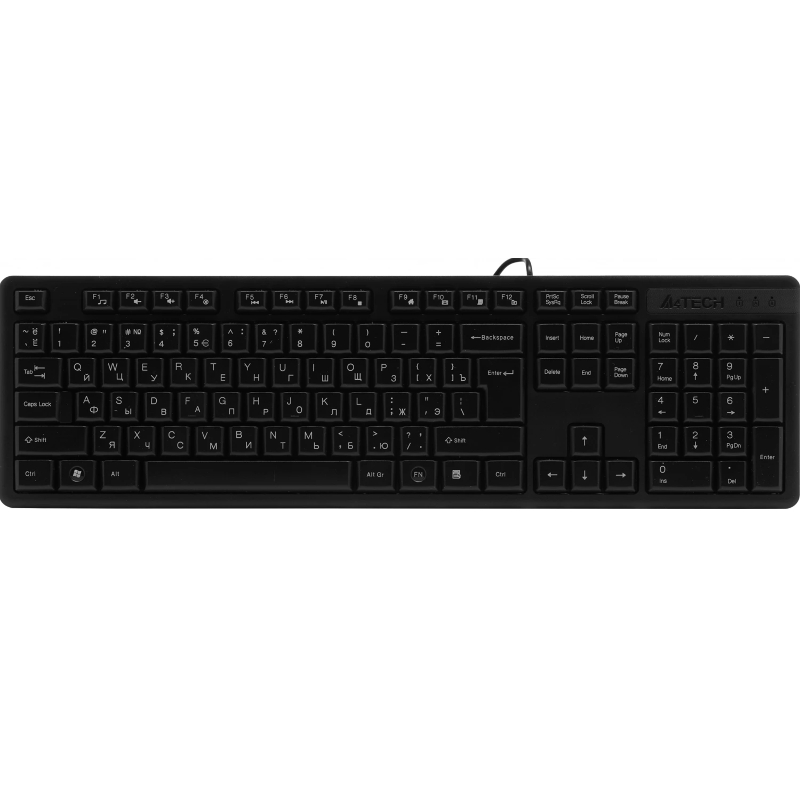 Клавиатура + мышь A4Tech KR-3330 клав:черный мышь:черный USB