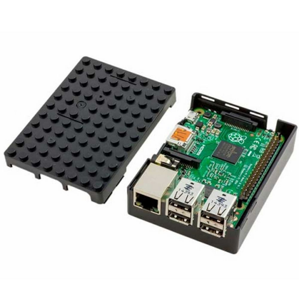 Корпус ACD RA182 Black ABS Plastic Building Block case for Raspberry Pi 3 B/B+ (CBPIBLOX-BLK) (49429