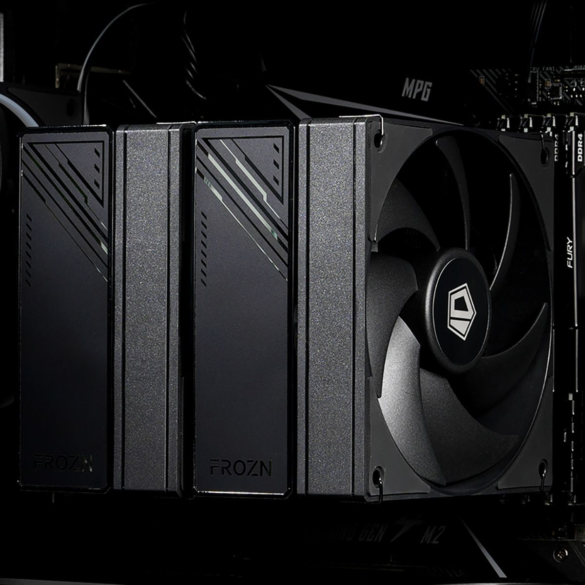 Устройство охлаждения(кулер) ID-Cooling Frozn A620 Soc-AM5/AM4/1200/1700/1851 черный 4-pin 29.85dB A