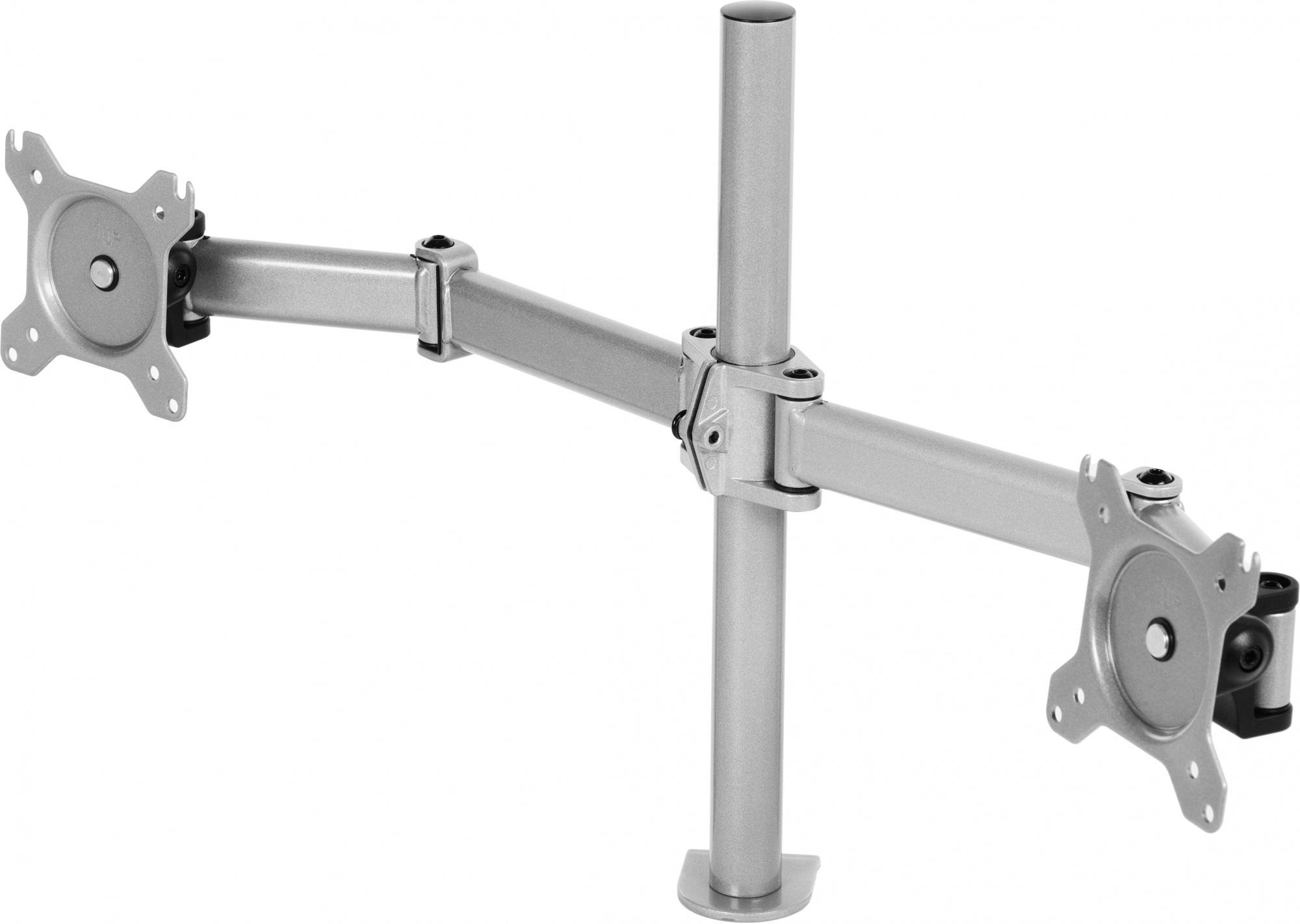 Кронштейн для мониторов Cactus CS-VM-D29-AL серебристый 13"-27" макс.8кг настольный поворот и наклон