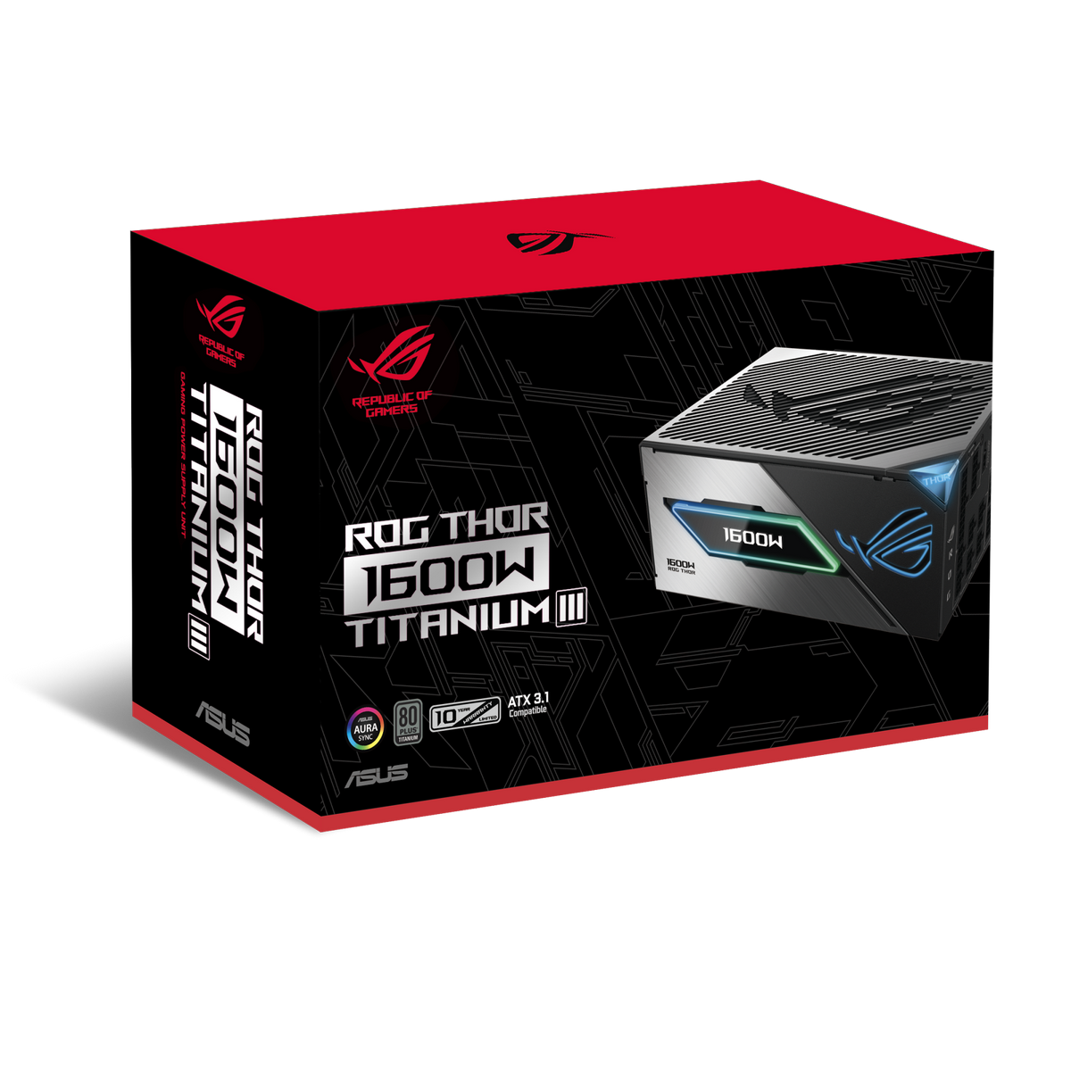 Блок питания ПК ASUS ROG-THOR-1600T3-GAMING /PSU, CE+UK (90YE00V1-B0NA00)