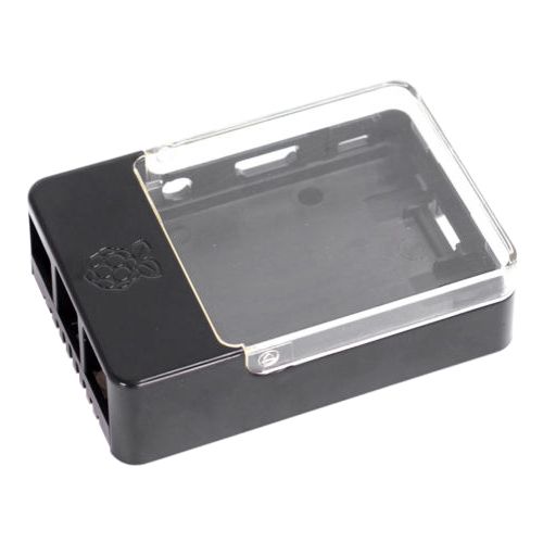 Корпус ACD RA175   Black Case w/Sense Hat hole  for Raspberry Pi 3 B (CBPIHAT-BLK)