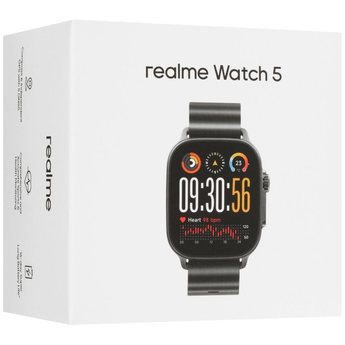Умные часы Realme watch 5, Черный