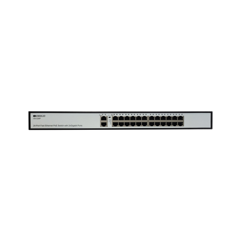 Коммутатор Origo OS1226P/285W OS1226P/285W/A1A (L2) 24x100Мбит/с 2x1Гбит/с 24PoE+ 285W неуправляемый