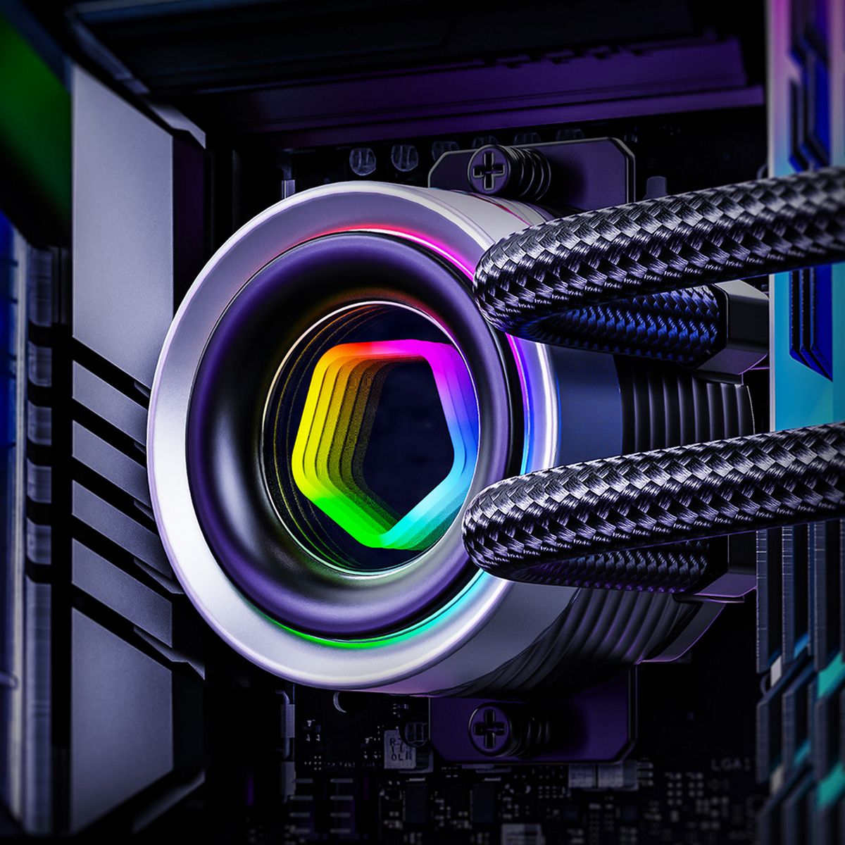 Система водяного охлаждения ID-Cooling FX360 Inf ARGB Soc-AM5/AM4/1200/1700/1851 черный 4-pin 27.2dB
