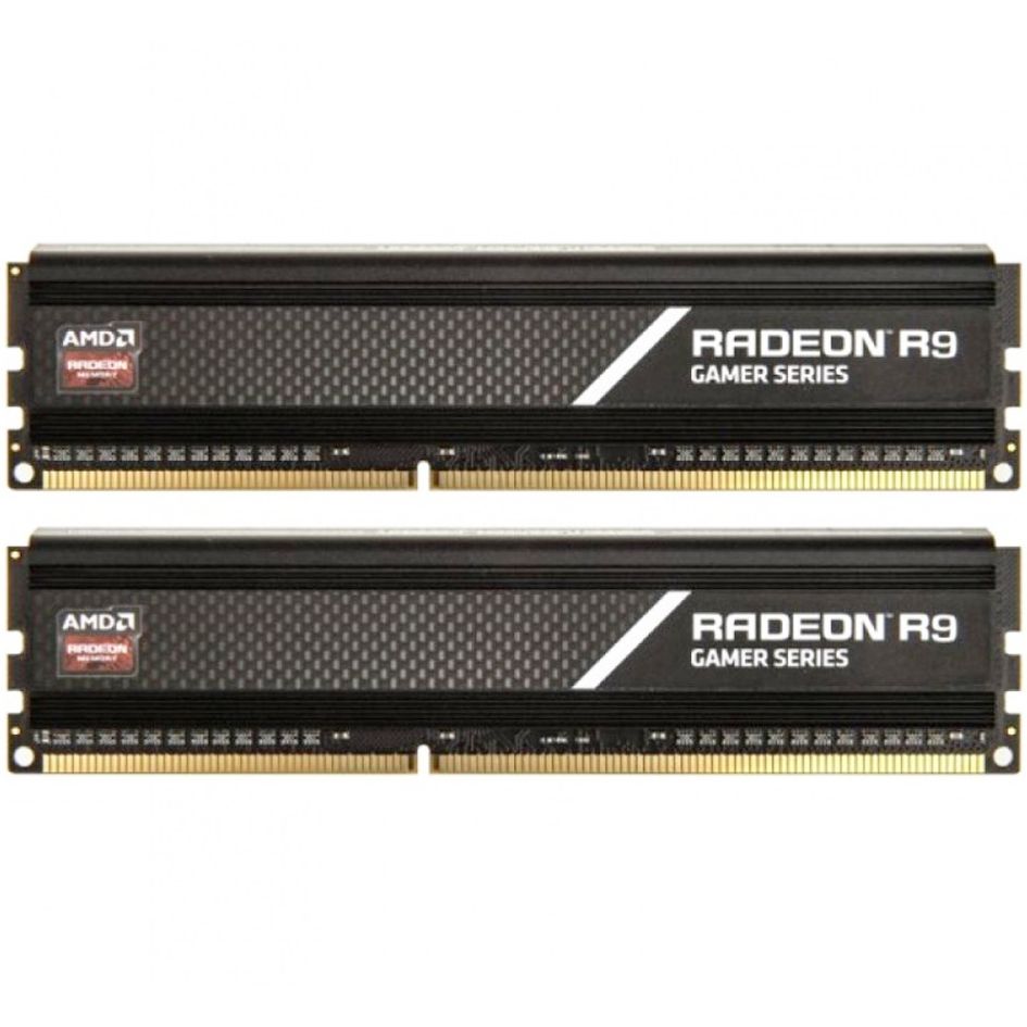 Модуль памяти AMD Radeon™ R9 Gamers Series Black Gaming Memory R9S416G3206U2K 16GB DDR4 3200 DIMM No