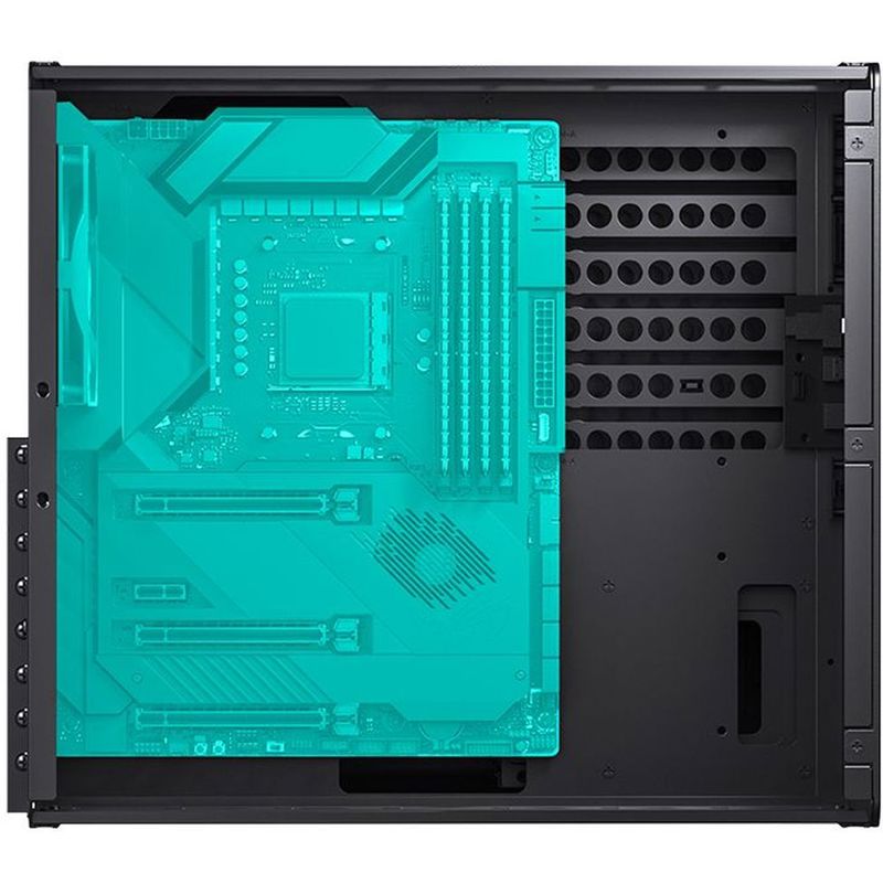 Корпус JONSBO N5, Mini-Tower, 3x120mm, 1xUSB-A 3.0 + 1xUSB-C 3.2, E-ATX, ATX, mATX, mITX Black