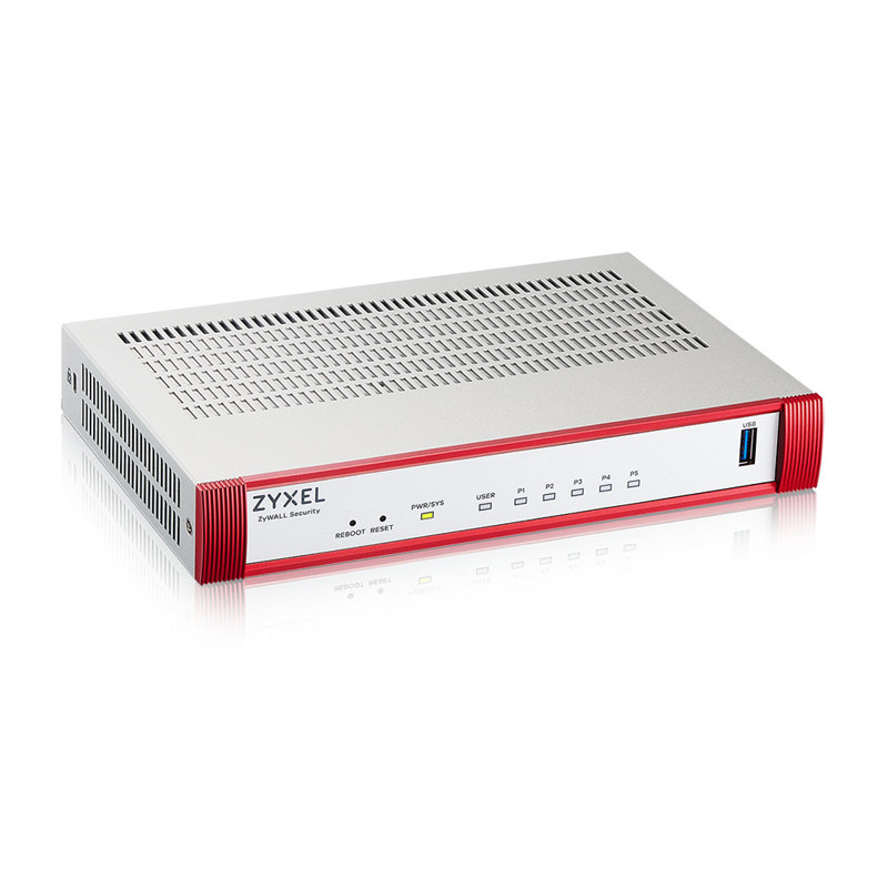 Межсетевой экран Zyxel USG Flex 50H (USGFLEX50H-EUCI01F) 10/100/1000BASE-TX красный
