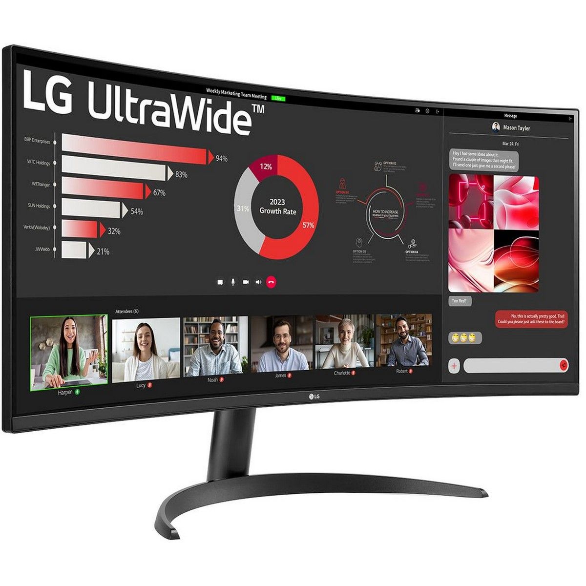 Монитор LG 34" UltraWide 34WR50QK-B черный VA LED 21:9 HDMI матовая 300cd 178гр/178гр 3440x1440 100H