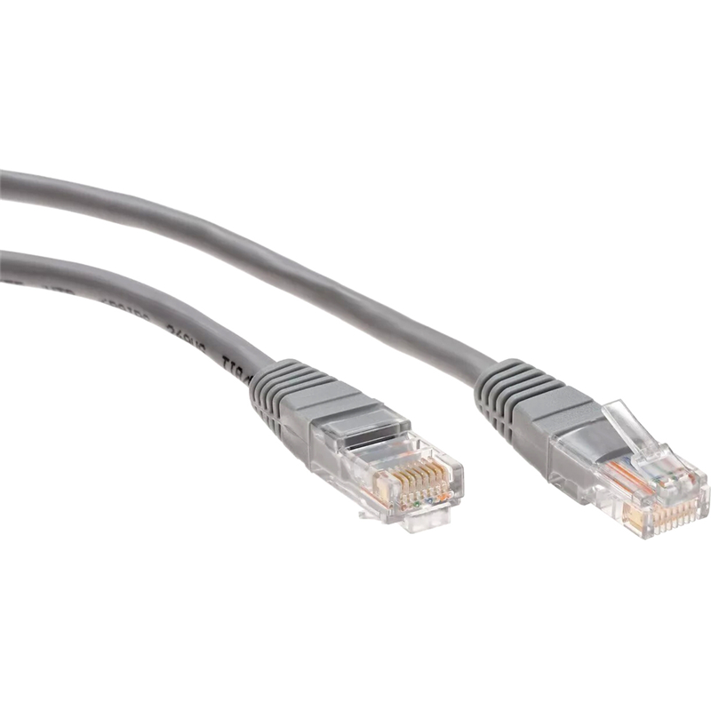 Патчкорд литой "Telecom" UTP кат.5е 0,5м серый