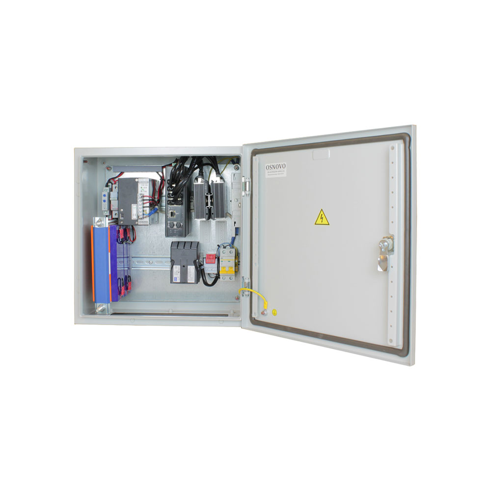 Уличный коммутатор OSNOVO OS-44TB3(SW-60812/I) Уличный коммутатор с термостабилизацией, грозозащитой