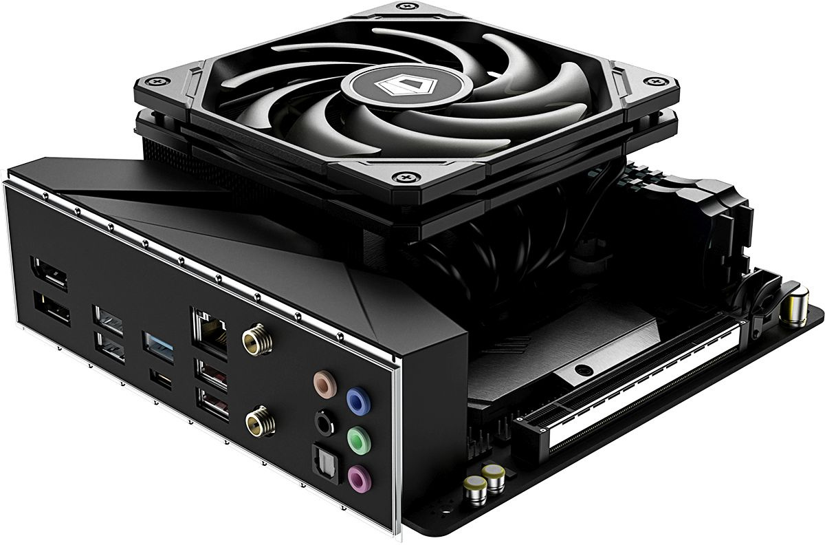 Устройство охлаждения(кулер) ID-Cooling IS-55 Soc-AM5/AM4/1200/1700/1851 черный 4-pin 31.2-31.2dB Al