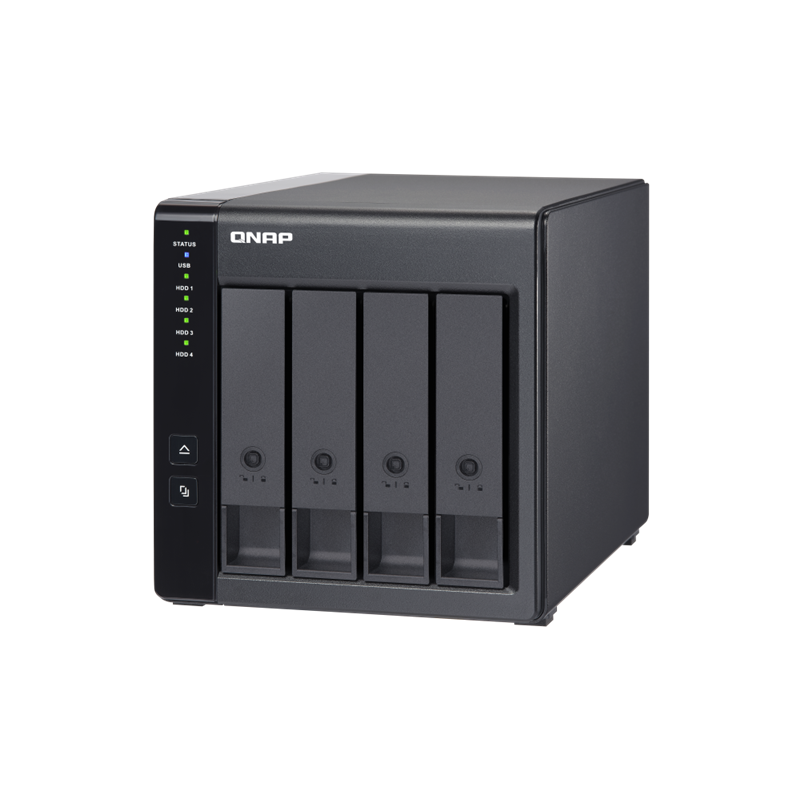 QNAP DAS TR-004 4 Bay 2.5/3.5 SATA Type-C USB 3.1 Gen 1 (5 Gb/s ) Direct Attached Storage with Hardw