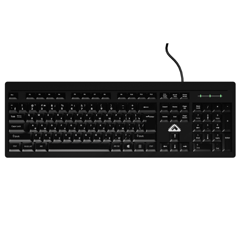 Клавиатура БЕШТАУ КЛ104РУ (SG) (104 клавиши, USB, 1,8 м, цвет русской/латинской раскладки Белый/Белы