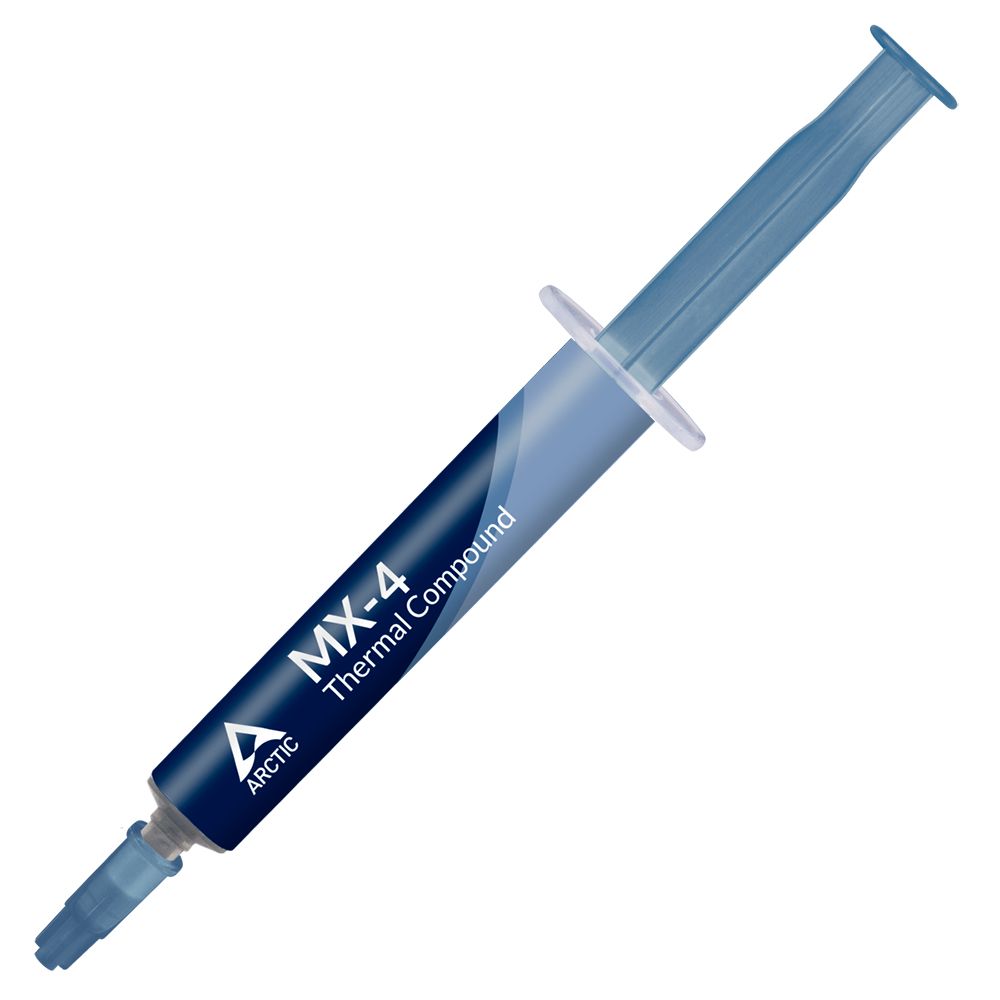 Термопаста Arctic MX-4 (4g)  2.50 g/cm³  870 poise 3.8 X 1013 Ω-cm -50~150 °C Grey