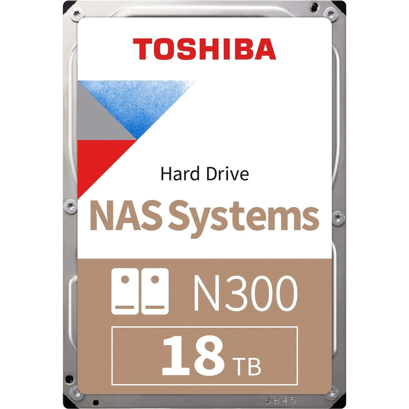 Жесткий диск Toshiba N300  NAS SATA3 3.5" 18TB 7200 512Mb 6Gb/s 1 year warranty (replacement ST18000