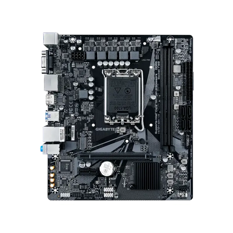 Материнская плата Gigabyte H610M S2H V2 Soc-1700 Intel H610 2xDDR5 mATX AC`97 8ch(7.1) GbLAN+VGA+HDM