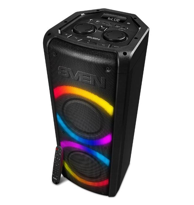 Колонка порт. Sven АС PS-710 черный 100W 1.0 BT/3.5Jack 10м 4400mAh