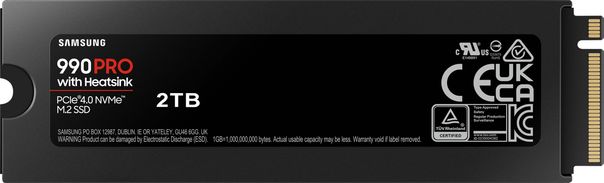 Накопитель SSD Samsung PCIe 4.0 x4 2TB MZ-V9P2T0CW 990 Pro M.2 2280