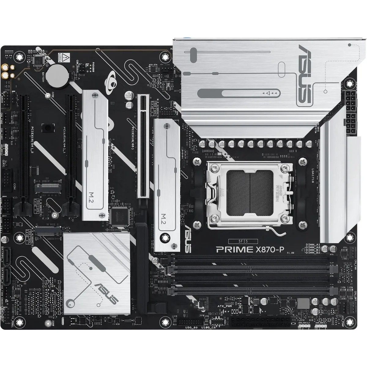 Материнская плата Asus PRIME X870-P Socket AM5 AMD X870 4xDDR5 ATX AC`97 8ch(7.1) 2.5Gg RAID+HDMI
