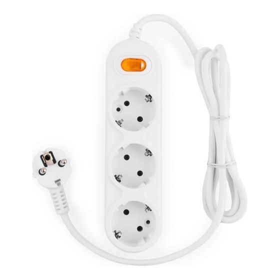 Сетевой удлинитель Powercube PC-1-5М 5м (3 розетки) белый (коробка)