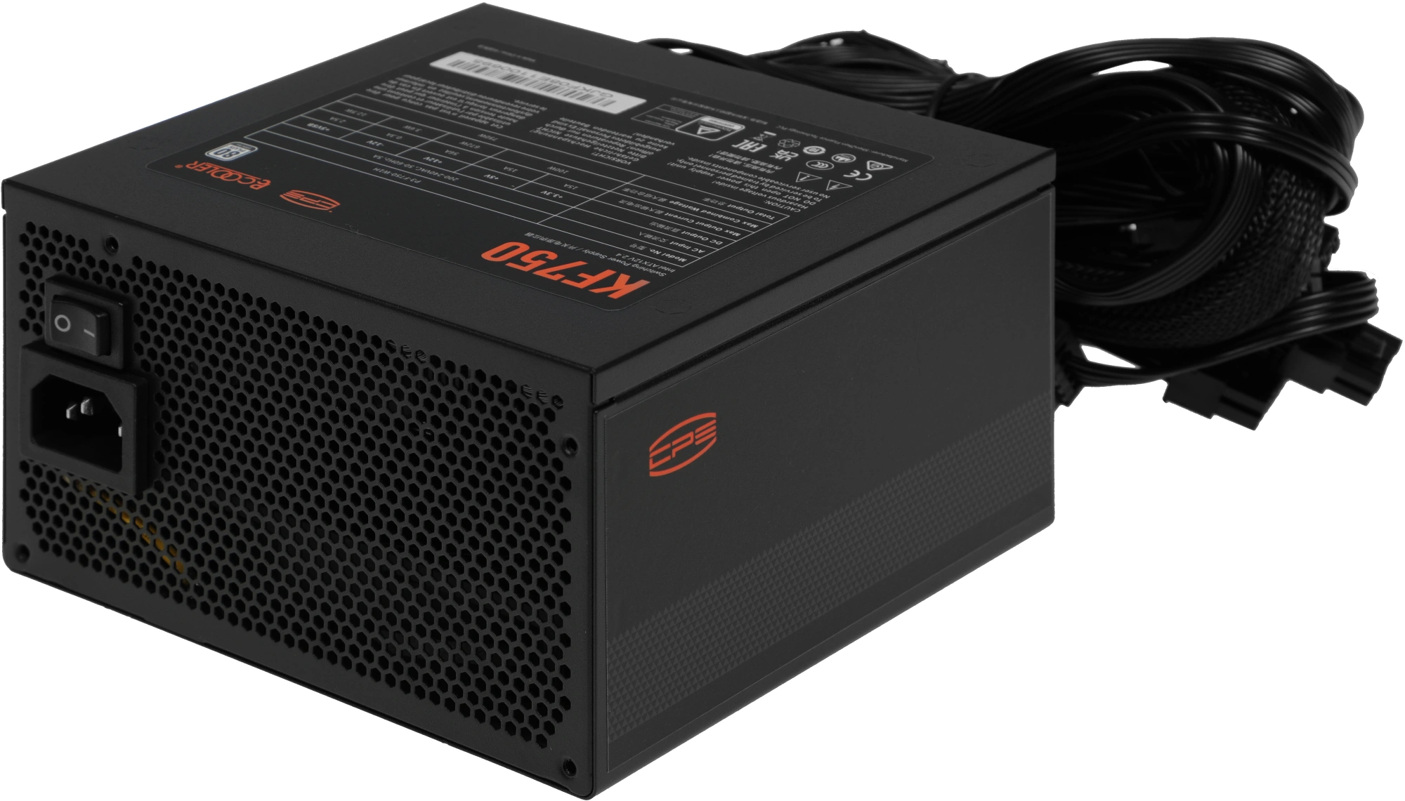 Блок питания PcCooler ATX 750W P3-F750-W1H 80 PLUS WHITE (20+4pin) APFC 120mm fan 6xSATA RTL
