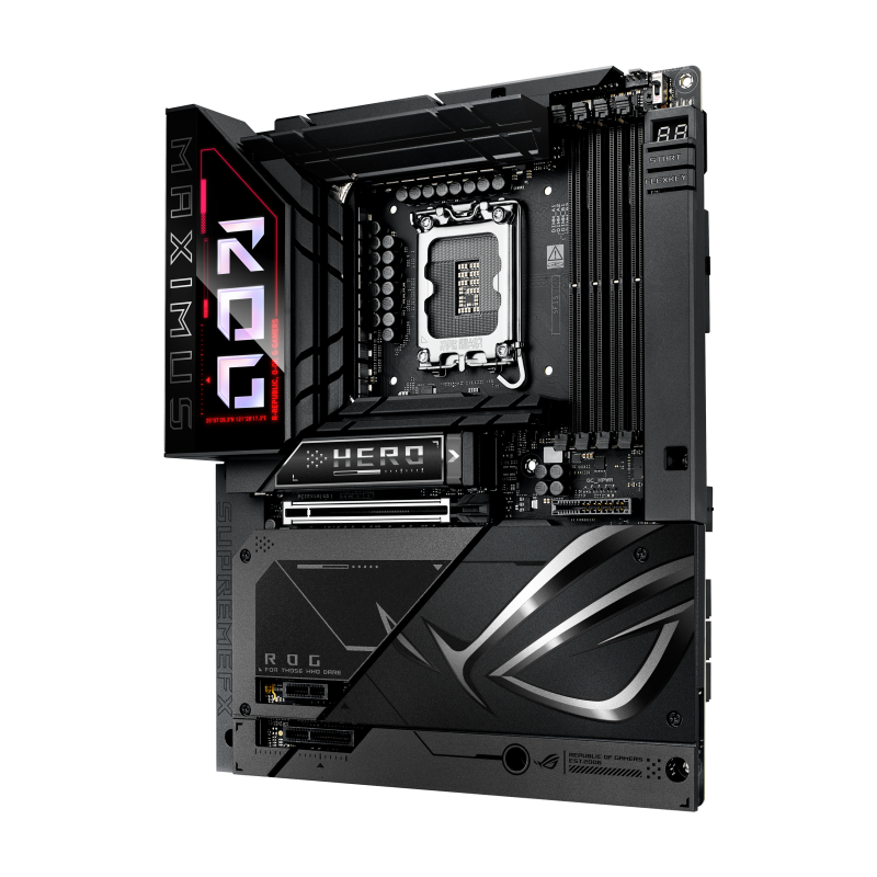 Материнская плата ASUS ROG MAXIMUS Z890 HERO BTF LGA1851 ATX 4хDDR5 PCIEx16 PCIEx4 PCIEx1 6xM.2 2xTh