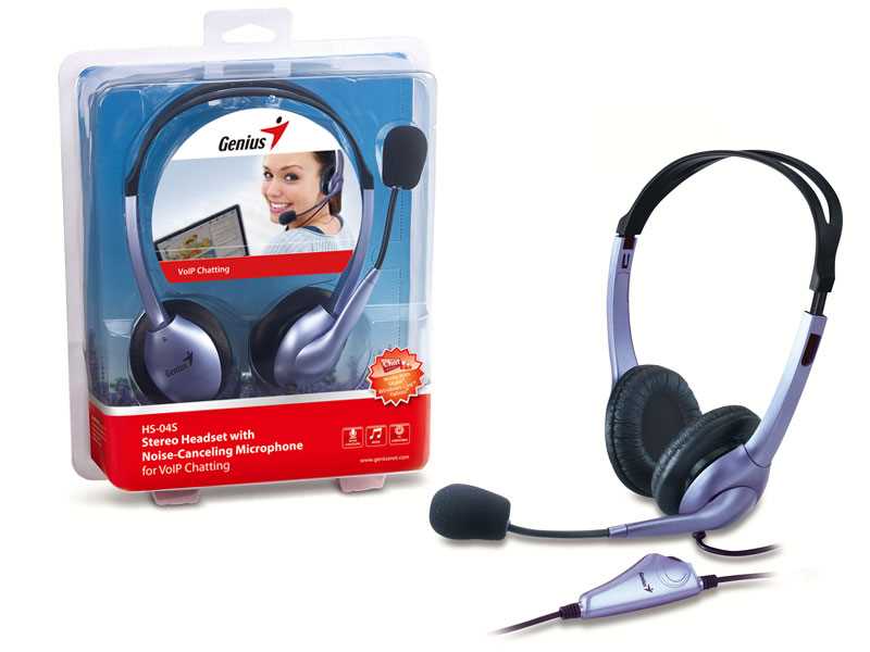 Наушники с микрофоном Genius HS-04S фиолетовый 1.8м накладные оголовье (31710156101)