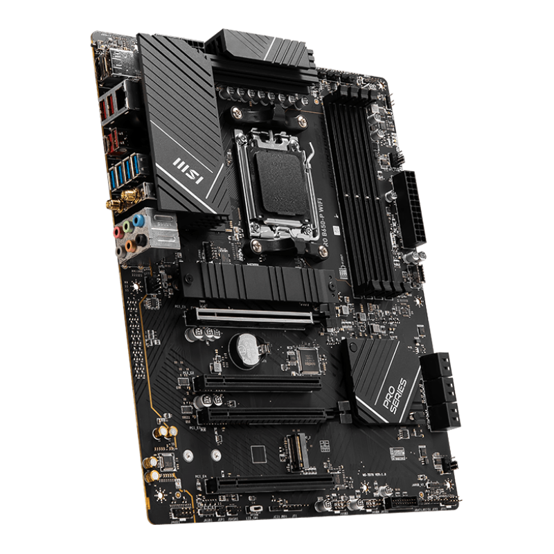 Материнская плата MSI PRO B650-P WIFI Socket AM5 AMD B650 4xDDR5 ATX AC`97 8ch(7.1) 2.5Gg RAID+HDMI+
