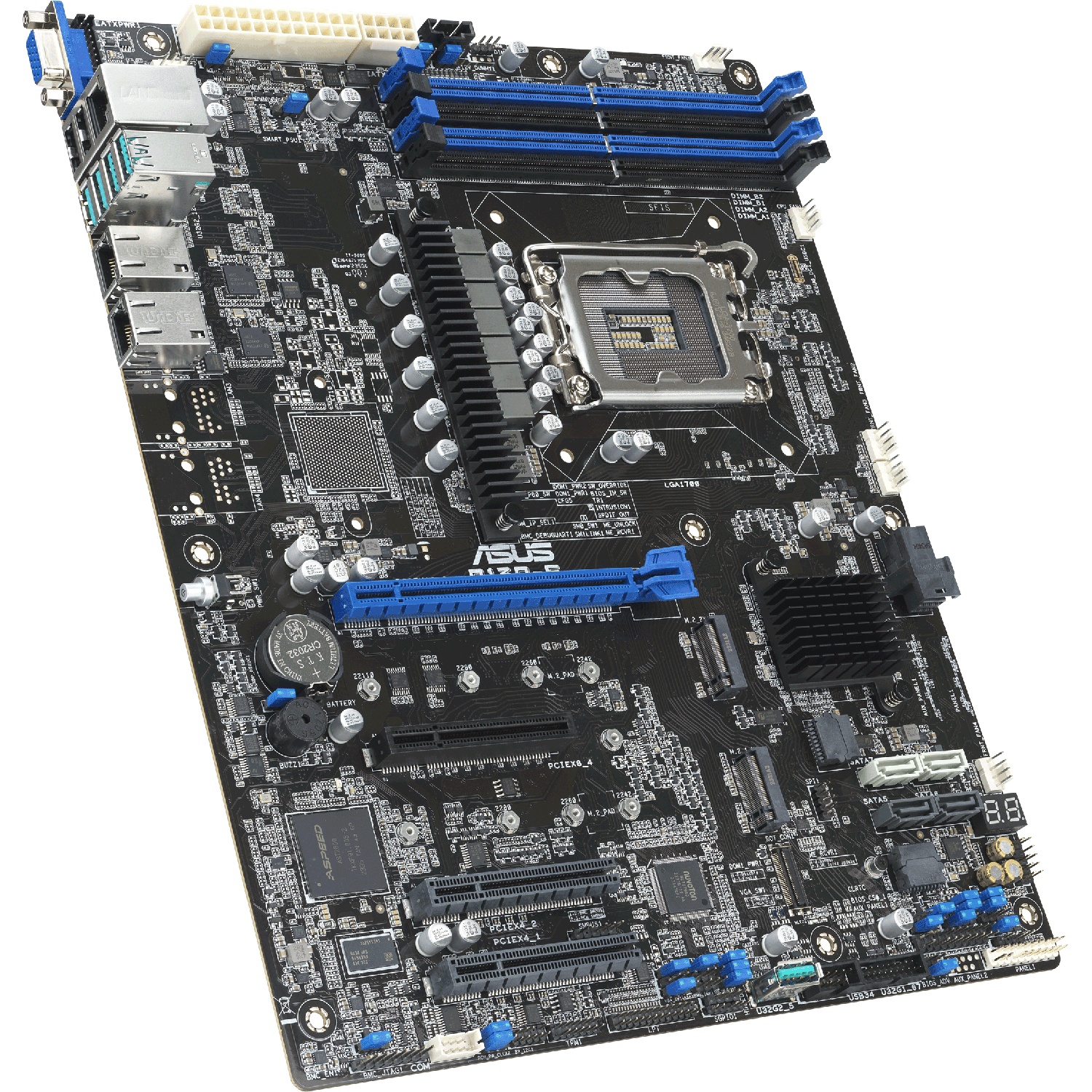 Материнская плата ASUS P13R-E LGA1700 ATX 4xDDR5 PCIEx16 3xPCIEx8 2xM.2 VGA 2xGLAN