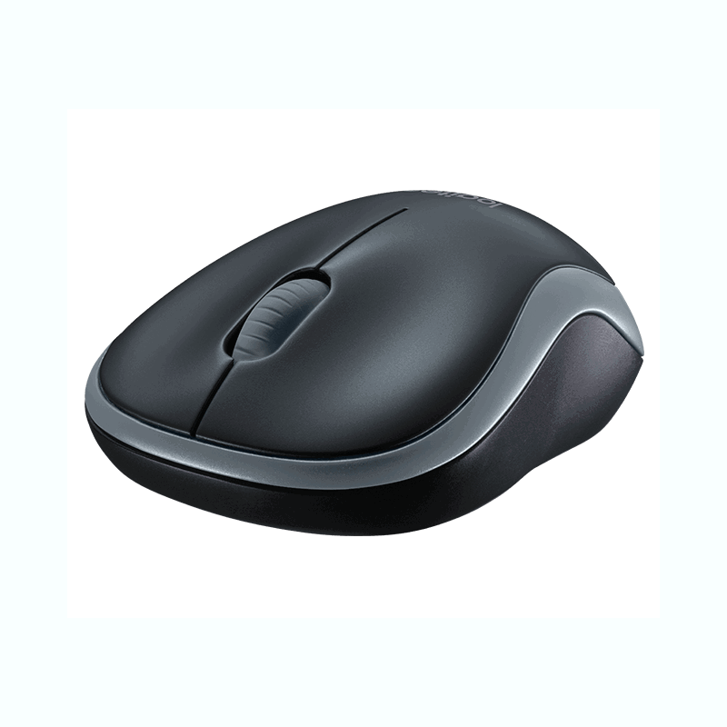 Мышь Logitech M185 черный/серый оптическая 1000dpi беспров. USB для ноутбука 2but (910-002252)