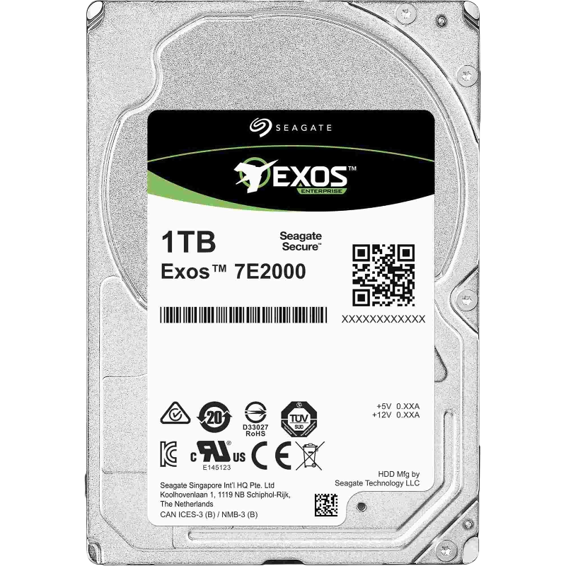 Жесткий диск Seagate Exos 7E2000 HDD 2,5" SATA 1Tb, 7200 rpm, 128Mb buffer, 512N, ST1000NX0423, 1 ye