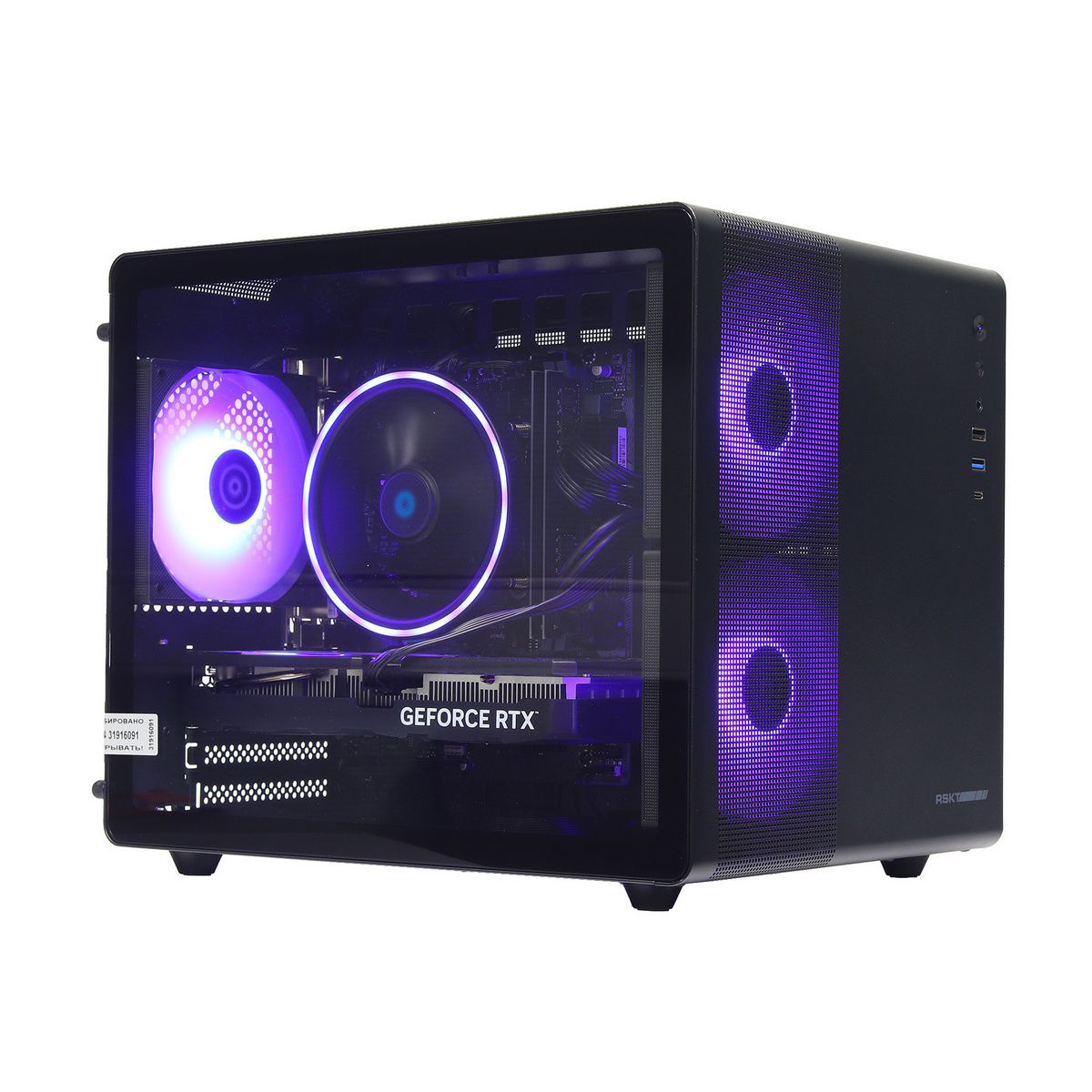 Компьютер Raskat STRIKE 320 (Intel Core i3-12100F, RAM 16GB, SSD 512GB, NVIDIA RTX 3050 6GB, noOS, b