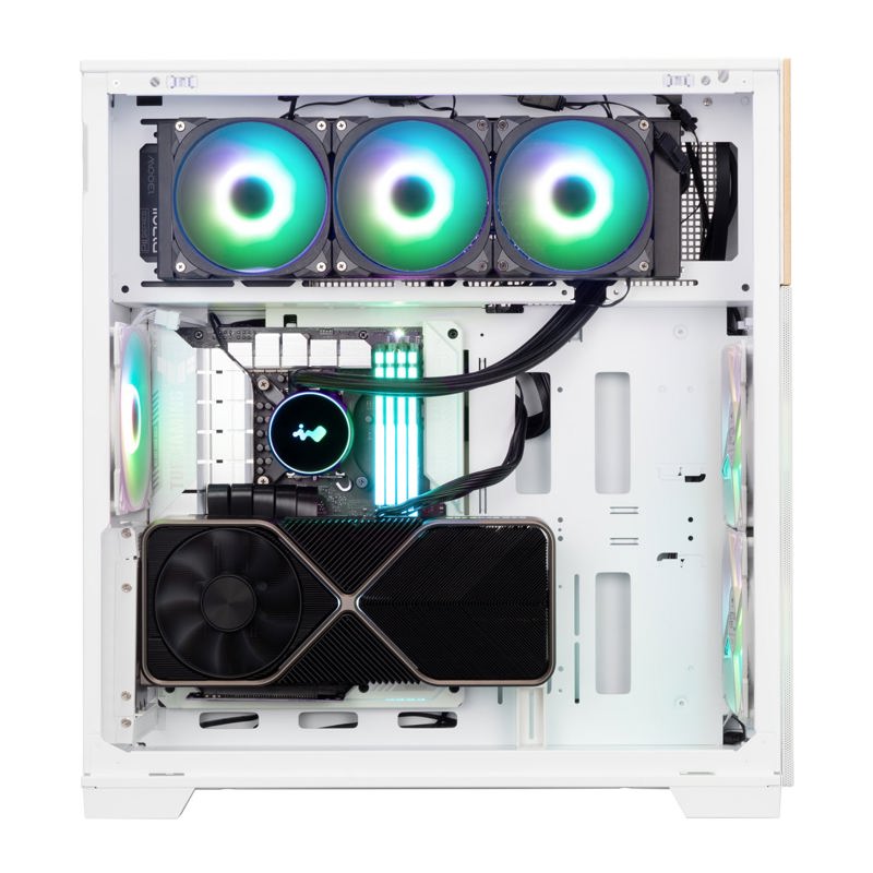 Корпус InWin F5, Full-Tower, TG, 3x140mm ARGB, 2xUSB-A 3.0 + 1xUSB-C 3.2, E-ATX, ATX, mATX, mITX Whi