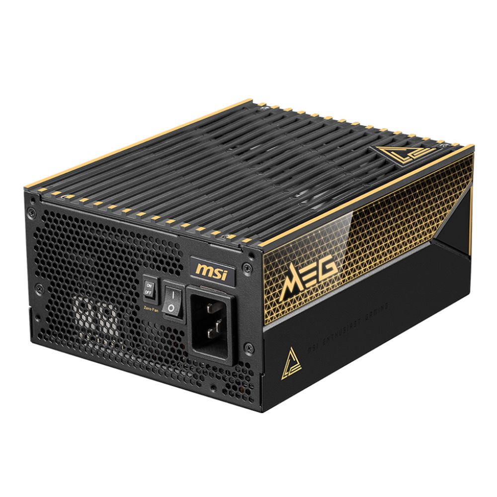 Блок питания ПК MSI MEG Ai1600T PCIE5 , 1600W, 80+ Titanium, полностью модульный, ATX 3.1, PCIE5.1, 