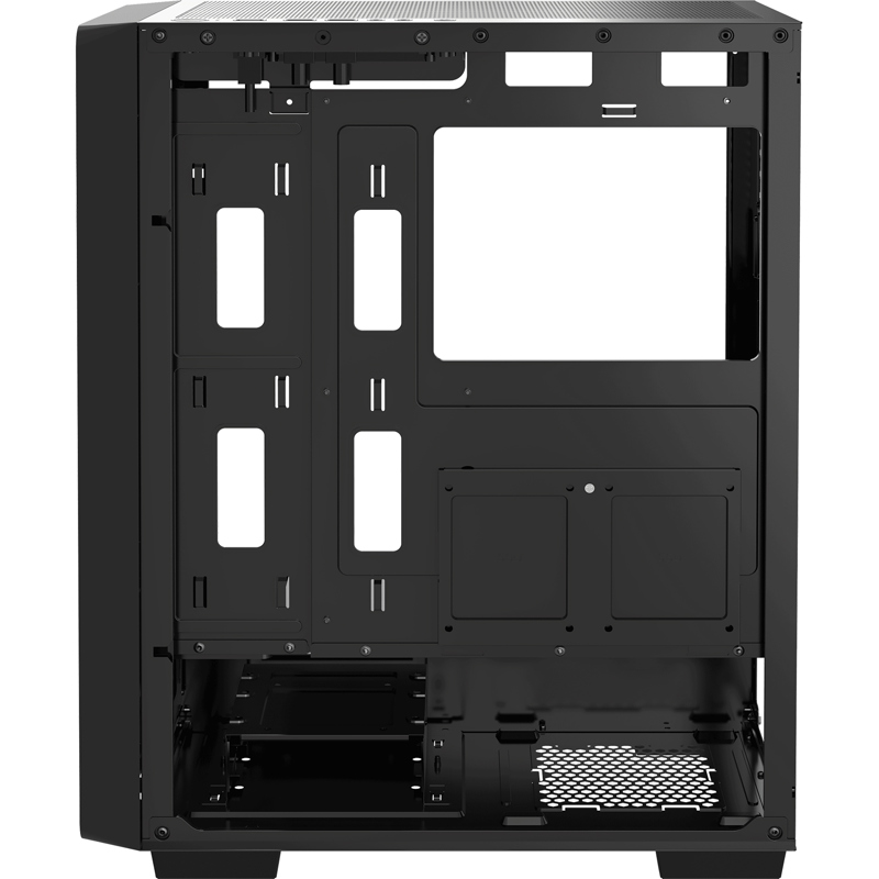 Корпус Ocypus Gamma C60 BK, Midi-Tower, TG, no fans, 1xUSB-A 3.0 + 2xUSB 2.0, ATX, mATX, mITX Black