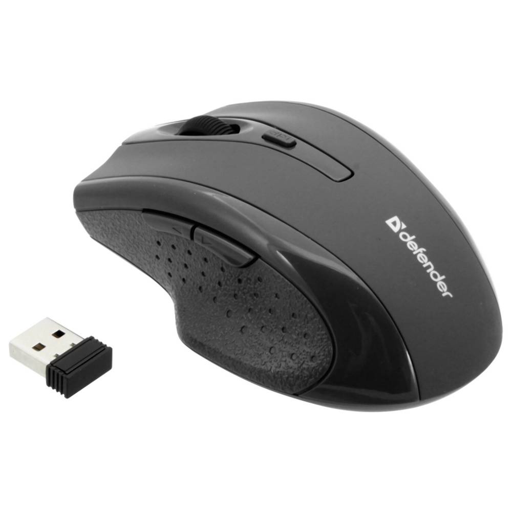 Мышь Defender Accura MM-365 черный оптическая 1600dpi беспров. USB 5but (52365)