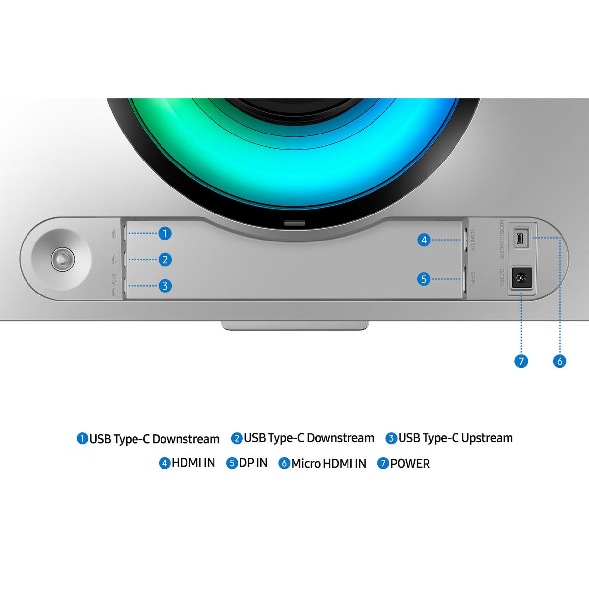 Монитор Samsung 49" Odyssey OLED G9 S49DG952SI серебристый OLED LED 32:9 HDMI M/M TV матовая HAS 250