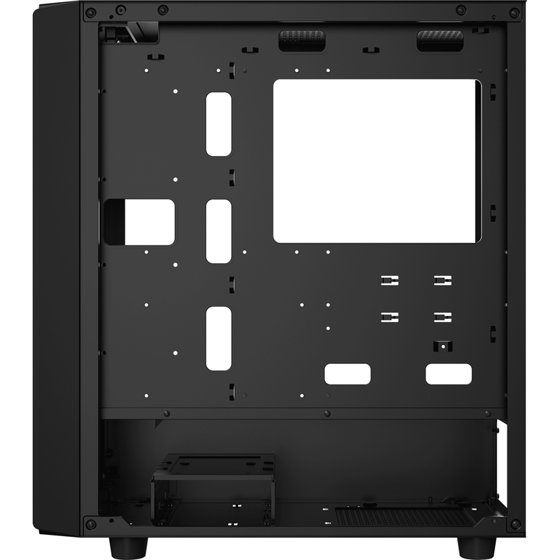 Корпус Ocypus Gamma C70 BK, Midi-Tower, TG, no fans, 1xUSB-A 3.0 + 1xUSB 2.0, ATX, mATX, mITX Black